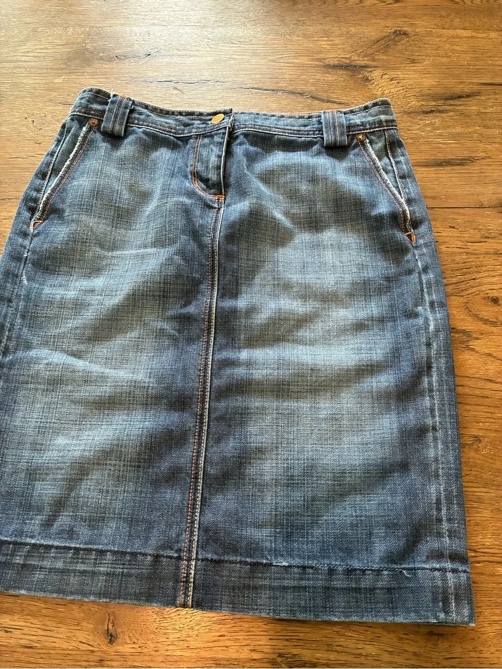 Classic Blue Denim Skirt - Casual Everyday Style